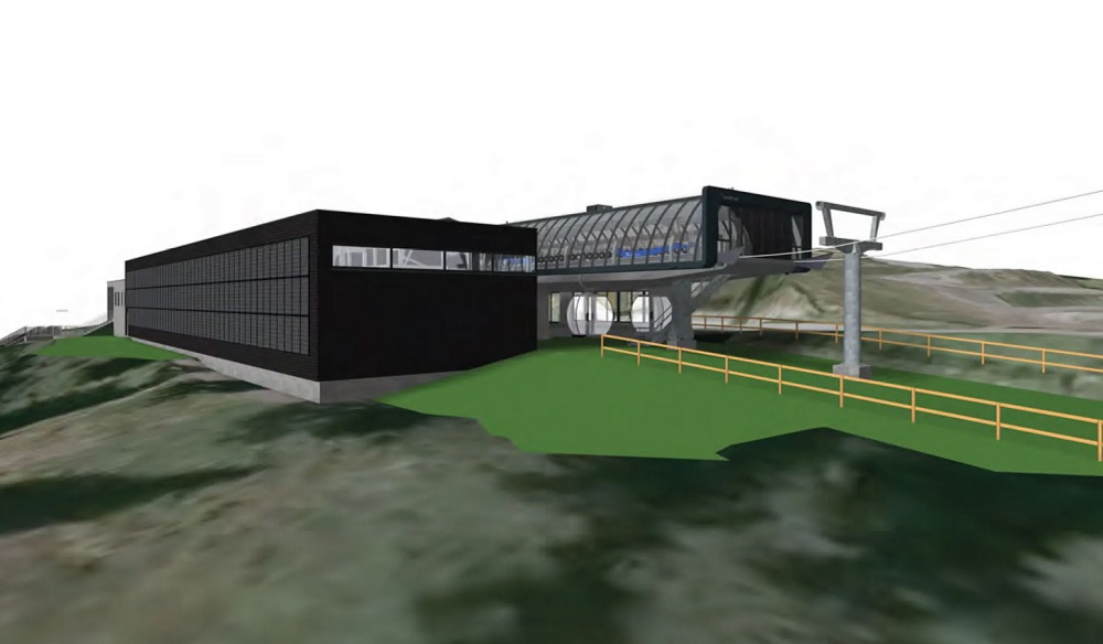 Dalstation Nieuwe Almbahn in Katschberg.